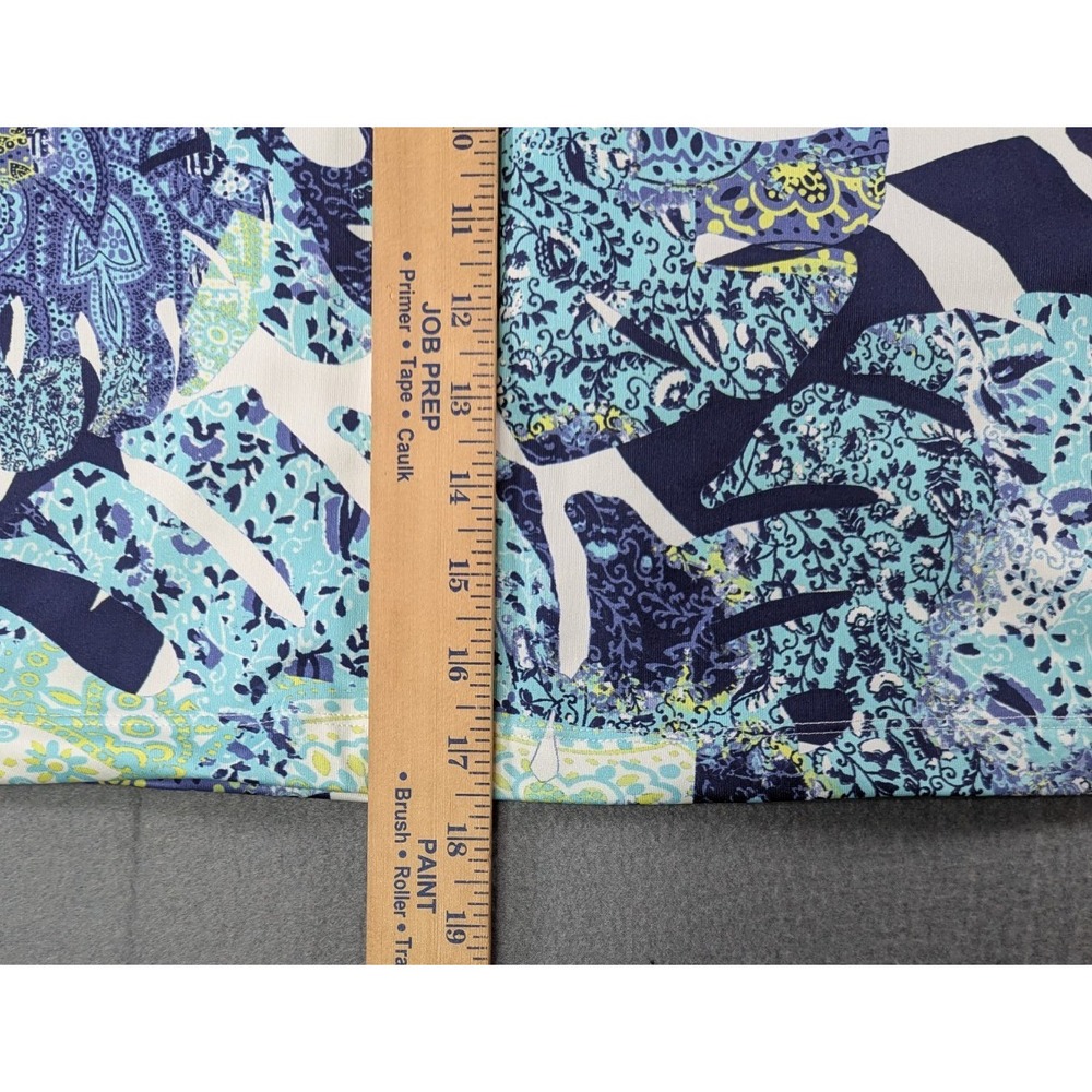Coral Bay Golf Womens Tropical Paisley Floral Performance Skort Large Blue Green - Picture 7 of 9